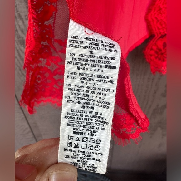 Free People Tied To You Lace lightweight Top Size Medium - Picture 8 of 9